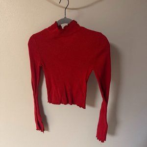 Forever 21 Red Turtleneck